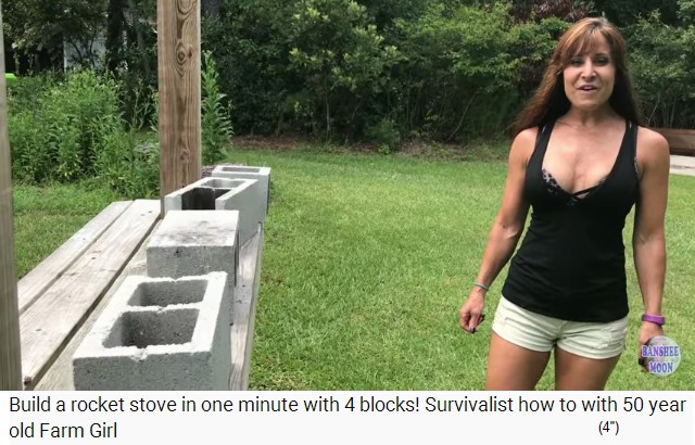 Cuatro ladrillos huecos
              de hormig�n - con eso se puede construir una cocinita