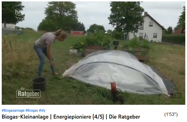 The production unit with the gas bag is covered
                    with multiple layers of transparent foil