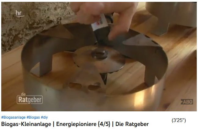 Le biogaz est
                enflamm�