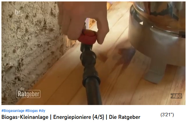 Pour le r�chaud � gaz, le robinet est ouvert