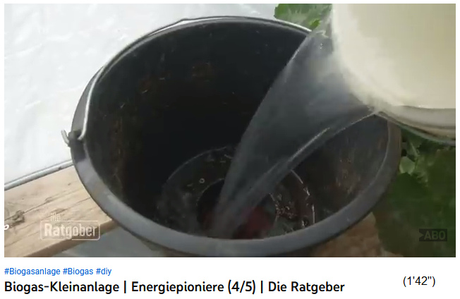 L'unit� de production est
                    aliment�e avec de l'eau de vaisselle