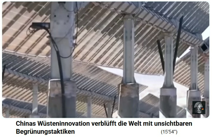 Cina deserto di
                  Tibuki: Collettori solari alti 3m e coltivazioni a
                  terra