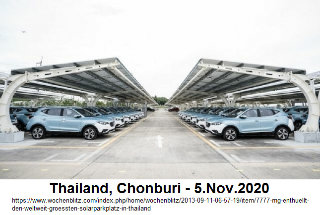 Parcheggio solare a
                          Chonburi (Thailandia)