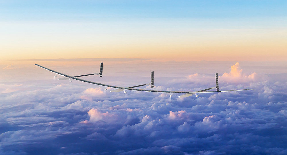 Solar-Drohne Odysseus von der Firma
                          Aurora mit Permanentflug ohne Pilot