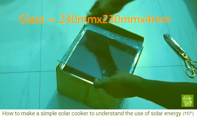 Ahora la placa de vidrio est� encima como
                  una tapa