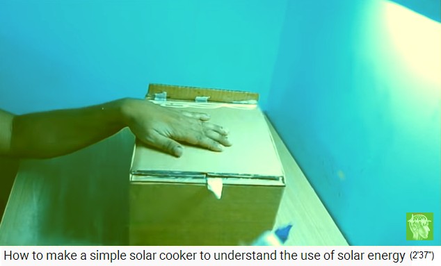 el reflector est� pegado en la
                  caja solar 01: poner pegamento