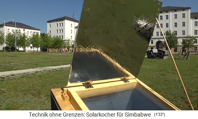 El reflector de aluminio de la caja
                  solar, primer plano