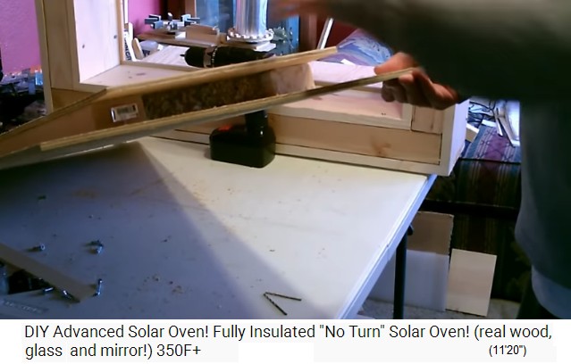 Horno solar:
                  El piso se atornilla y se llena con aislamiento de
                  fibra verde 02