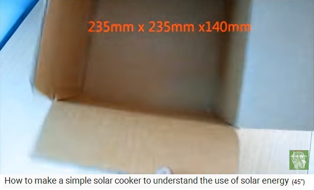 You take a cardboard box