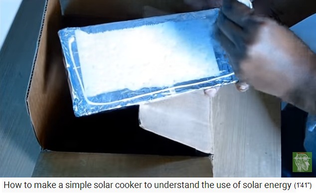 Glue is applied to the styrofoam side panels