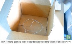 Glue is spread on the bottom of the box