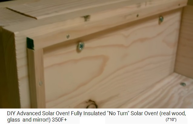 Solar oven: Now the little bars
                  for the window panes are fixed