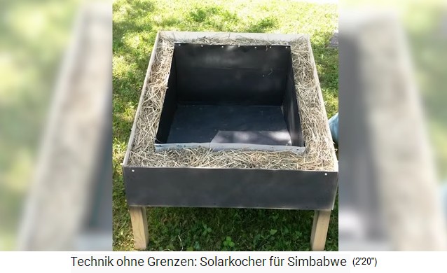 The insulation material
                  of the solar box is also available in Africa