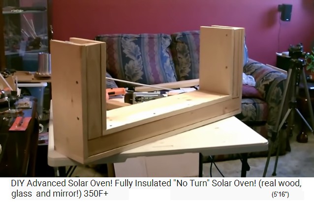 The
                  frame of the solar oven is ready