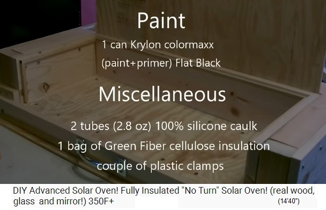 List with the color and other accessories