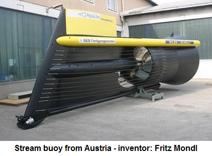 Stream buoy, before transport