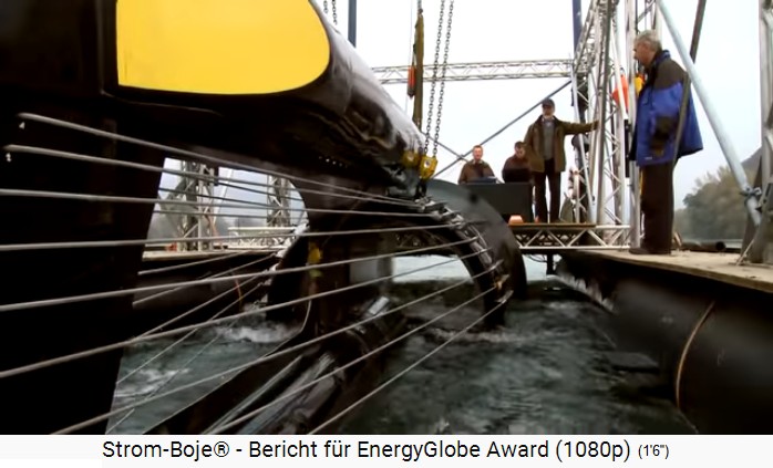 A stream buoy
                  prototype, here is the model with the best electricity
                  production