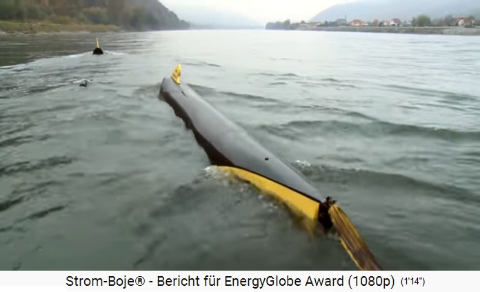 2010: The stream buoy winning model is installed
                  in the Danube, behind a marker buoy