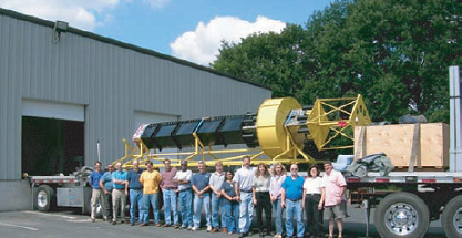 Power buoy from OPT on a truck
                                    in New Jersey