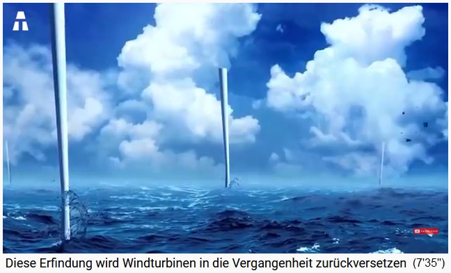 Projekt
                          vertikaler Windturbinenpark mit
                          Vibrationsenergie auf dem Meer