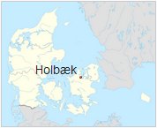 Karte
                      von D�nemark mit Holbaek