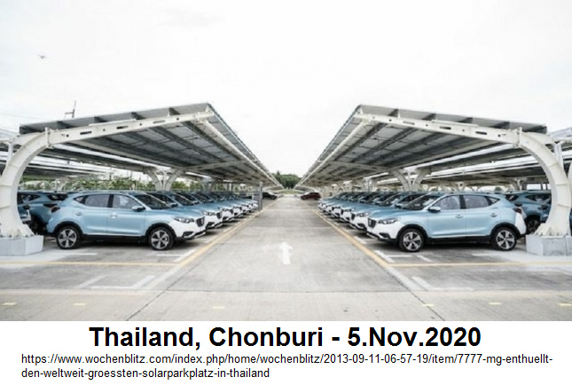 Solarparkplatz in Thailand Chonburi