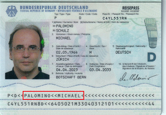 Passeport marqu�
