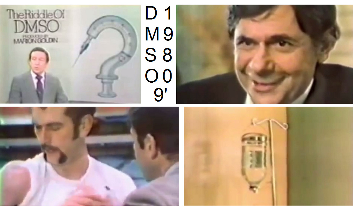 Video: "USA" 1980: DMSO
                    presented in TV excerpt 9 min - Präsentation DMSO im
                    TV (9'15'')