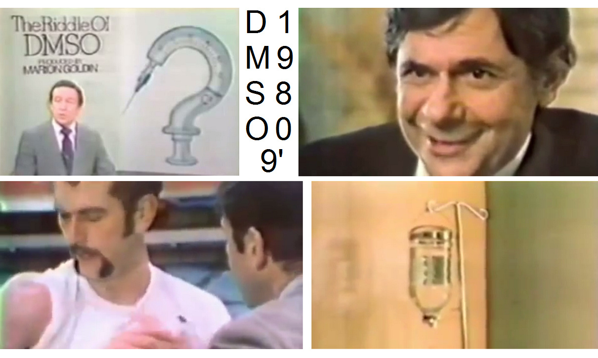 Video: "USA" 1980: DMSO
                    presented in TV excerpt 9 min - Pr�sentation DMSO im
                    TV (9'15'')