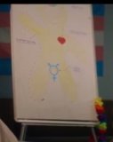 Trans propagandist shows a
                  "gender board"