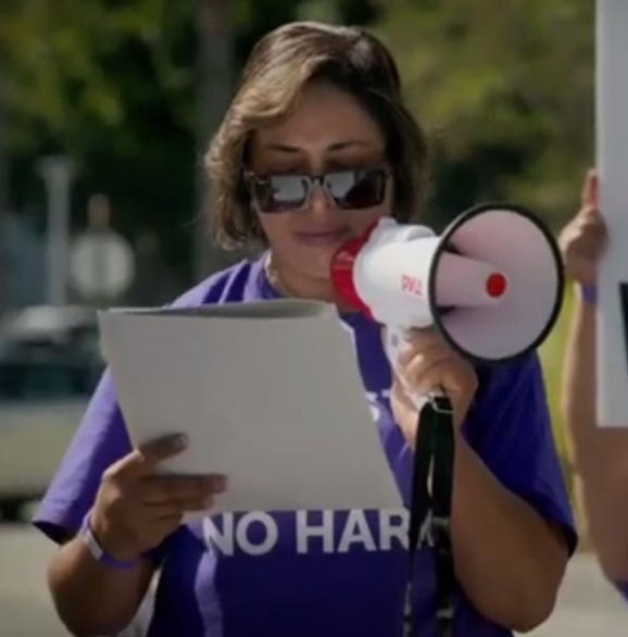 mother
                  Abigail with loudspeaker