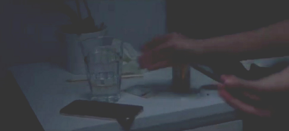 Victim Jaily
                            takes hormone pills in the group home
                            (actor)