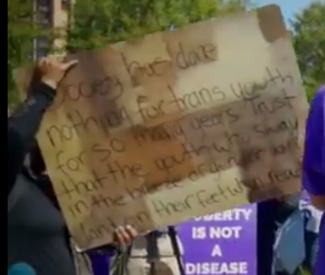 Criminal
                    Antifa with posters