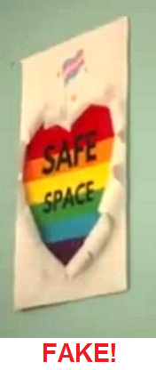 Der Trans-Aktivist
                    behauptet, LGBTQ sei ein "sicherer Hafen"
                    ("safe place") - was f�r ein FAKE!