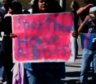 Criminal
                    Antifa with posters