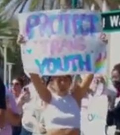 Mad demo poster: Protect Trans Youth!