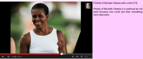 Ladyboy
                          Michelle Obama (Michel Obama) hat einen
                          starken M�nnerhals