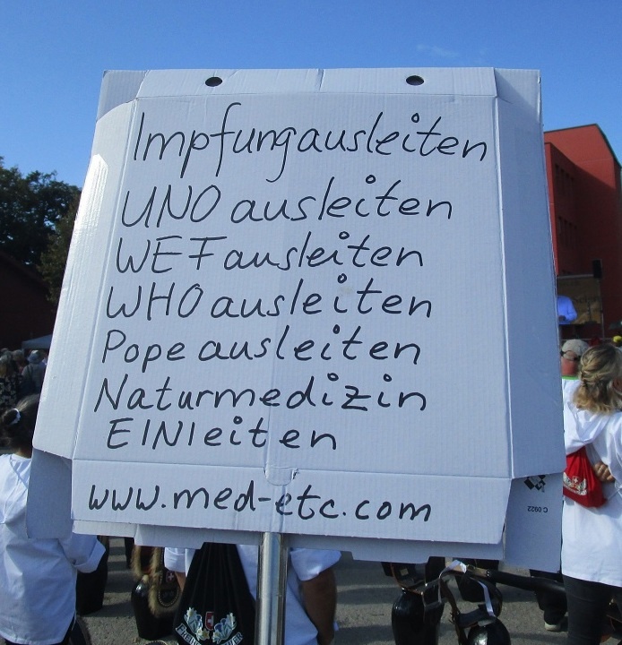 Resistance with demo against the cr. WHO
                        with the pandemic treaty: discharge everything
                        and initiate natural medicine - October 2023