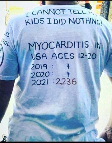Statistics
                        "USA" myocarditis in children: in 2019
                        4 and in 2020 also 4, from the "corona
                        vaccination" in 2021 there were 2,236
                        cases