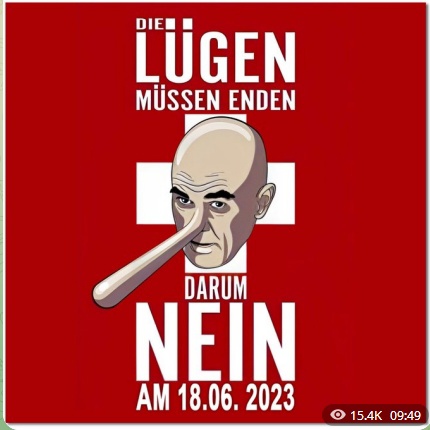 Perpetrator 08: Berset with Pinocchio nose,
                      he lied too much - April 27, 2023