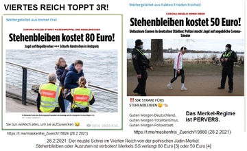 State terror in D�sseldorf:
                      Standing still costs fine 2021