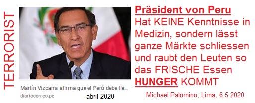 State terror in Lima (Peru): President
                      Vizcarra closes entire markets for weeks and the
                      population starves from hunger, May 6, 2020