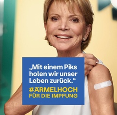 Criminal
                      vaccination propaganda in the 4R with TV
                      showmaster Ms. Uschi Glas: "Sleeves up"
                      ("�rmel hoch")
