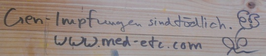Res CH:
                      Graffito: Gene vaccinations are deadly -
                      www.med-etc.com - 2021