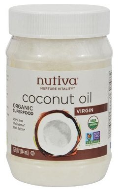 Aceite de coco en
              un vaso