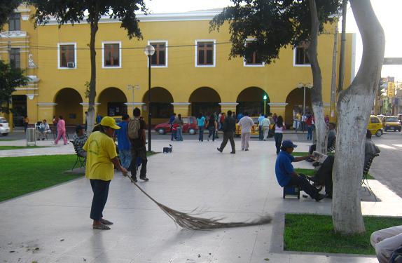 Palmwedel zum Strassenfegen, Ica, Peru