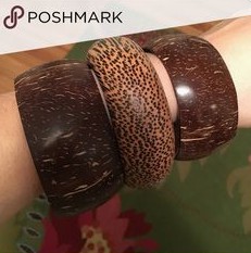 Schmuck aus Kokosschale, Armreifen