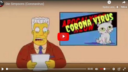 Simpsons k�ndigen Coronavirus schon 1993 und 2010
                an
