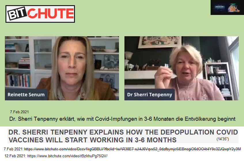 Interview mit Dr. Tenpenny:
                                        Die grosse Wirkung der
                                        Entv�lkerung durch Gen-Impfungen
                                        f�ngt in 3 bis 6 Monaten an