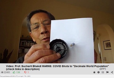 Dr. Bhakdi shows: platelet comes and clotting
              starts